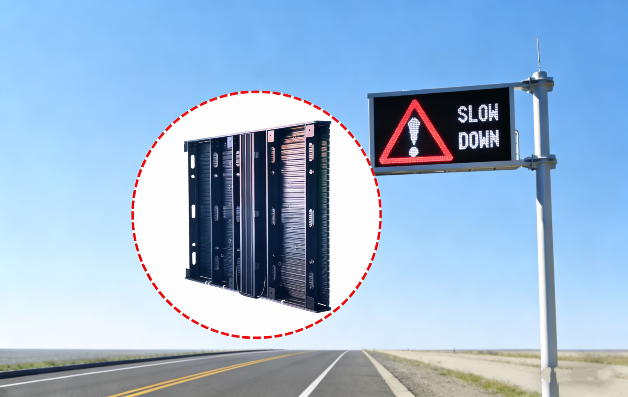 Vent Mesh Traffic Display